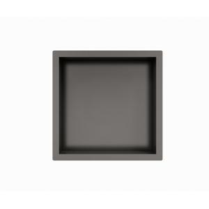 Fortifura Galeria Inbouwnis - 30x30x7cm - Geborsteld Gunmetal PVD