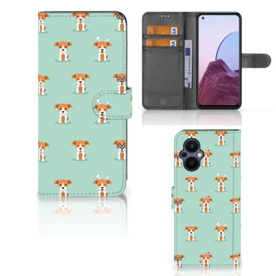 OPPO Reno 8 Lite | OnePlus Nord N20 | Telefoonhoesje | Met pasjeshouder | Pups