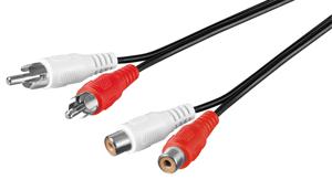 Goobay 50025 audio kabel 1,5 m 2 x RCA Zwart