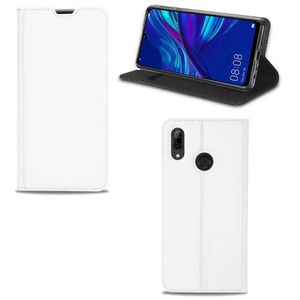 Huawei P Smart (2019) Stand Case Hoesje Wit met Pashouder