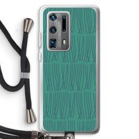 Swirls: Huawei P40 Pro Plus Transparant Hoesje met koord