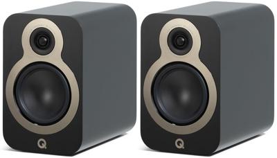 Q Acoustics 3020c Boekenplank Speakers (per paar) - Zwart satijn