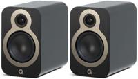 Q Acoustics 3020c Boekenplank Speakers (per paar) - Zwart satijn