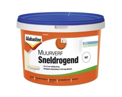 Alabastine muurverf sneldrogend wit 5l - Alabastine