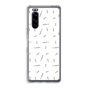 Hipster stripes: Sony Xperia 5 Transparant Hoesje