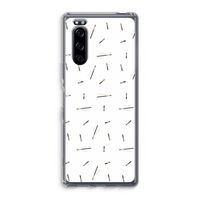 Hipster stripes: Sony Xperia 5 Transparant Hoesje