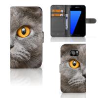 Telefoonhoesje | Met pasjeshouder | Samsung Galaxy S7 Edge Britse Korthaar