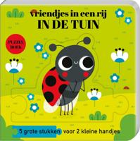 Puzzelboek vriendjes in een rij - In de tuin (Hardback)