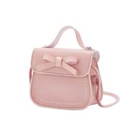 Schattig PU Kids tas munt Pouch baby portemonnee Schoudertas (roze)