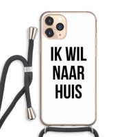Ik wil naar huis: iPhone 11 Pro Max Transparant Hoesje met koord