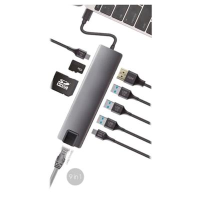 Hub USB CoolBox COO-DOCK-01 Grijs Zilverkleurig