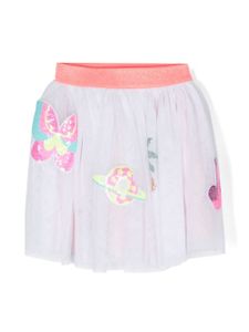 Billieblush jupe à détails appliqués - Blanc