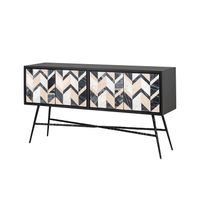 Richmond Dressoir Rostelli Marmer, 150cm - Zwart - thumbnail