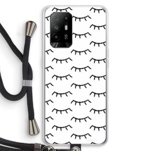 Wimpers: Oppo A94 5G Transparant Hoesje met koord