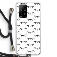 Wimpers: Oppo A94 5G Transparant Hoesje met koord