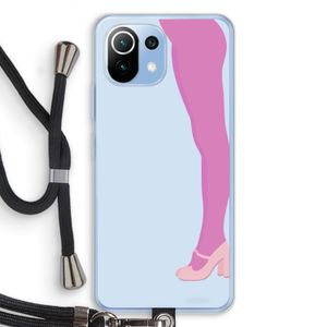 Pink panty: Xiaomi Mi 11 Lite Transparant Hoesje met koord