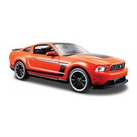 Speelgoedauto Ford Mustang Boss 302 2012 oranje 1:24/20 x 8 x 6 cm   - - thumbnail