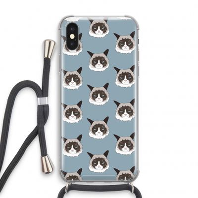 It's a Purrr Case: iPhone XS Transparant Hoesje met koord