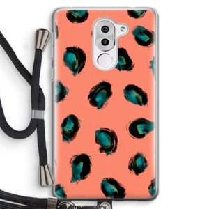 Pink Cheetah: Honor 6X Transparant Hoesje met koord