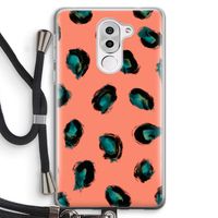 Pink Cheetah: Honor 6X Transparant Hoesje met koord