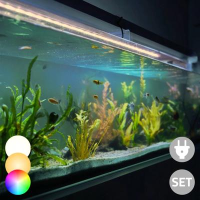 RGB led strip + enkele kleur strip: 70 - 100 cm complete set