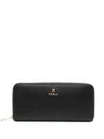 Furla portefeuille en cuir à plaque logo - Noir - thumbnail