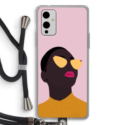 Yellow glasses: OnePlus 9 Transparant Hoesje met koord