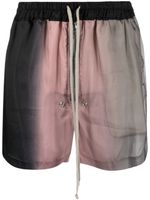 Rick Owens short de sport Bela à lien de resserrage - Gris