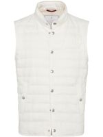 Brunello Cucinelli gilet à design matelassé - Blanc - thumbnail