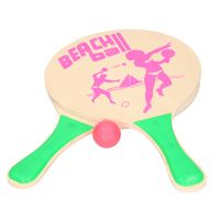 Houten beachball set groen Houten beachball set groen