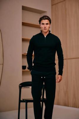 Malelions Knitted Quarter Zip Mm3-aw25-23 Trui 900 Black