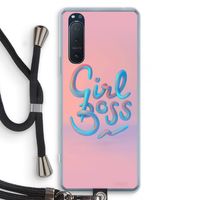 Girl boss: Sony Xperia 5 II Transparant Hoesje met koord