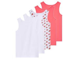 lupilu 5 kinder hemden (Rood/wit, 110/116)