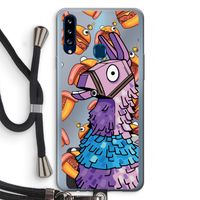 Loot Burger: Samsung Galaxy A20s Transparant Hoesje met koord