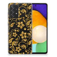 Samsung Galaxy A52 (5G/4G) | TPU Case | Gouden Bloemen