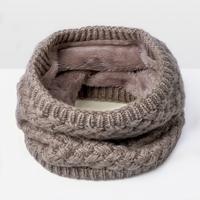 Winter plus Velvet Thicken warme Pullover gebreide sjaal grootte: 47 x 22cm (kaki) Winter plus Velvet Thicken warme Pullover gebreide sjaal grootte: 47 x 22cm (kaki)