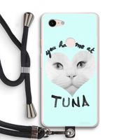 You had me at tuna: Pixel 3 XL Transparant Hoesje met koord