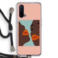 Orange lips: OnePlus Nord CE 5G Transparant Hoesje met koord