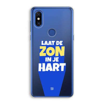 Laat de zon in je hart: Xiaomi Mi Mix 3 Transparant Hoesje