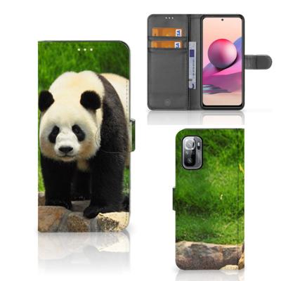 Xiaomi Redmi Note 10/10T 5G | Poco M3 Pro | Telefoonhoesje | Met pasjeshouder | Panda