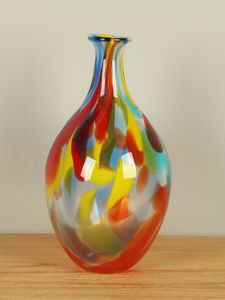 Fleurige vaas uit glas 37 cm, SA-3