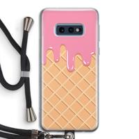 Ice cream: Samsung Galaxy S10e Transparant Hoesje met koord