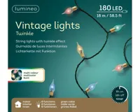 Lumineo 180 Led vintage verlichting 18m multi