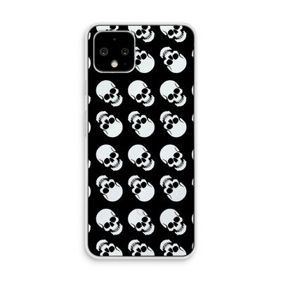 Musketon Skulls: Pixel 4 Transparant Hoesje