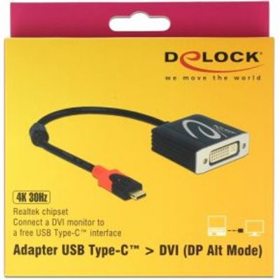 Delock 61213 Adapter USB Type-C male > DVI female (DP Alt Mode) 4K 30 Hz