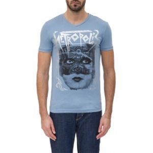 7024 METROPOLIS - Antony Morato - T-shirts - Blauw