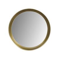 Ronde Spiegel-30x3x30-Goud-Metaal Ronde Spiegel-30x3x30-Goud-Metaal