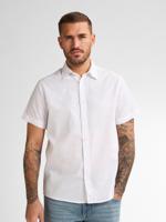 Petrol Men Shirt Short Sleeve Uni M-1050-sis414 Overhemd 0000 Bright White