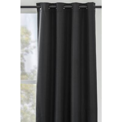 1+1 Gratis Leen Bakker - Gordijn Kai - 135x280 Cm (1 Stuk) - Polyester - Zwart