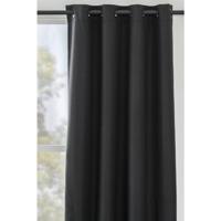1+1 Gratis Leen Bakker - Gordijn Kai - 135x280 Cm (1 Stuk) - Polyester - Zwart